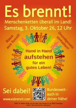 Bundesweite Menschenketten am 3.10. – Kempten ist dabei!